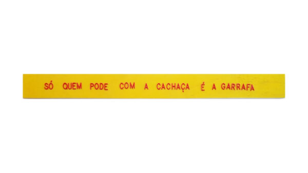 Só quem pode com a cachaça é a garrafa